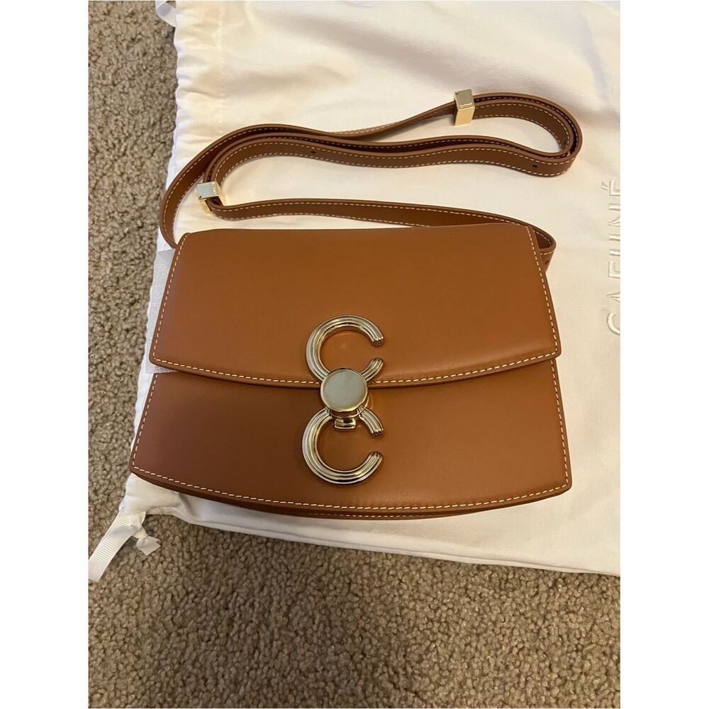 NWOT Cafune Small Pendulum Bag in Cognac/Chestnut